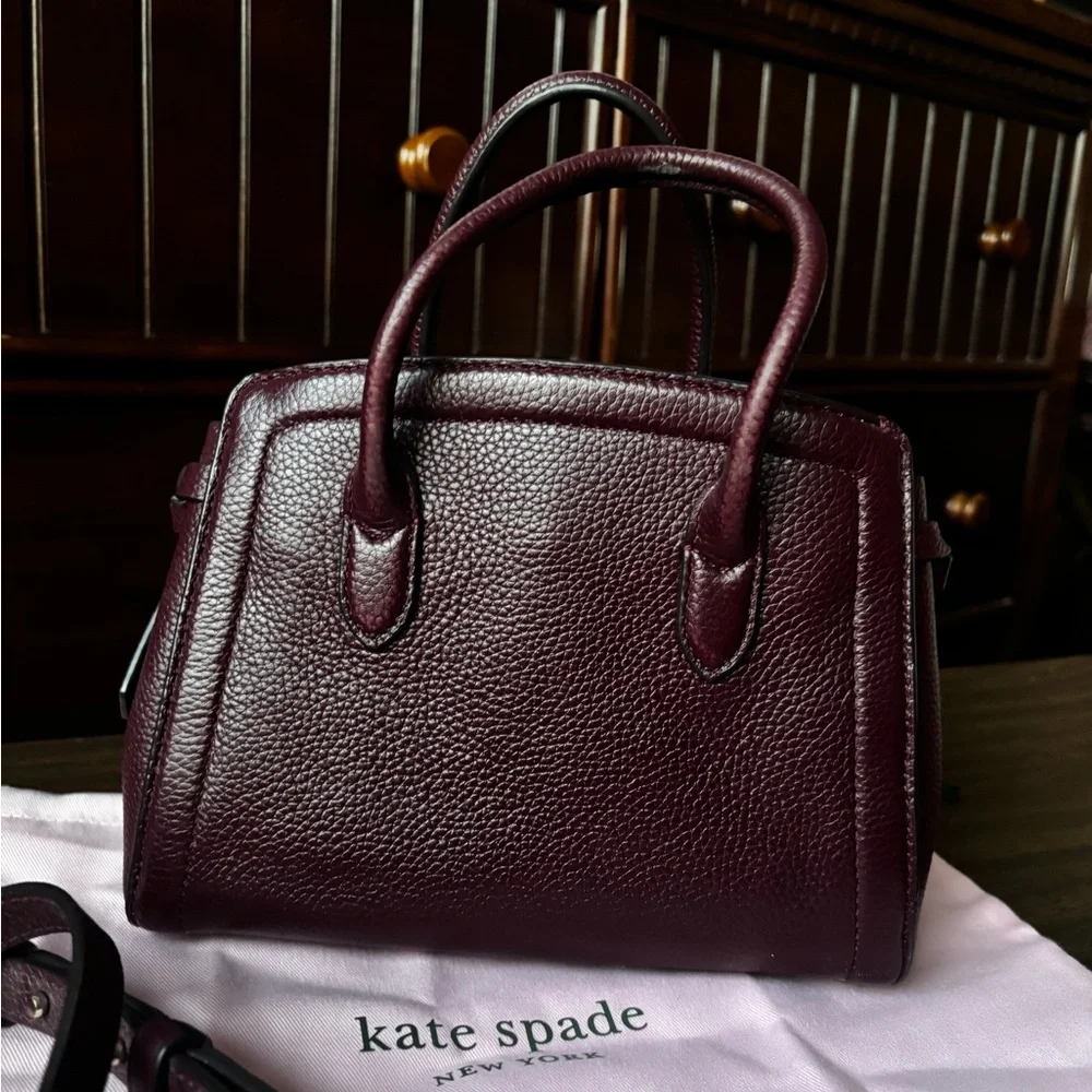 Kate Spade Knott Mini Satchel Plum Grenache - Picture 6 of 11